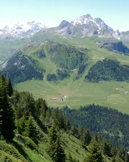 Courchevel summer panorama
