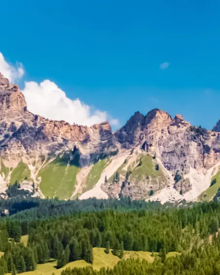 Cortina d'Ampezzo summer panorama