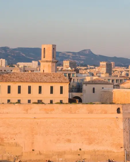 Marseille city panorama