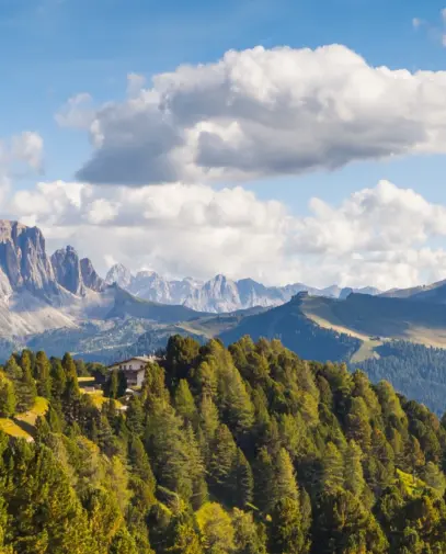 Selva di Val Gardena summer panorama