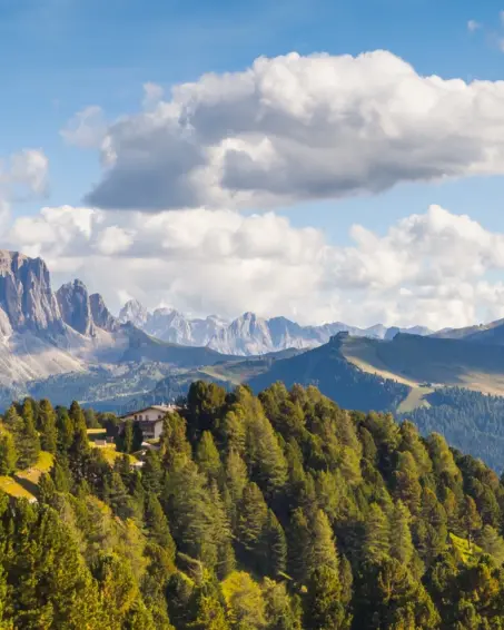Selva di Val Gardena summer panorama