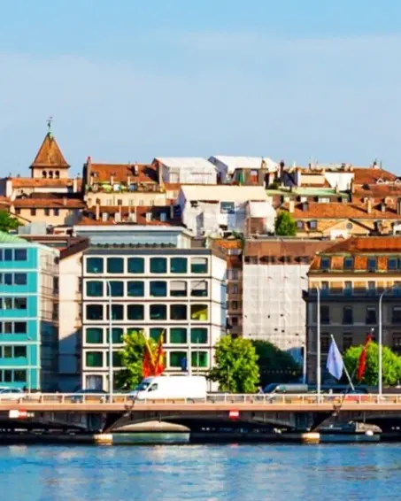 Geneva Switzerland city on the lake