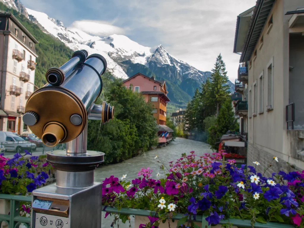 Telescope on French Alps