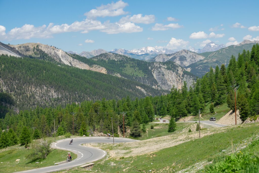 Les Gets mountain and road