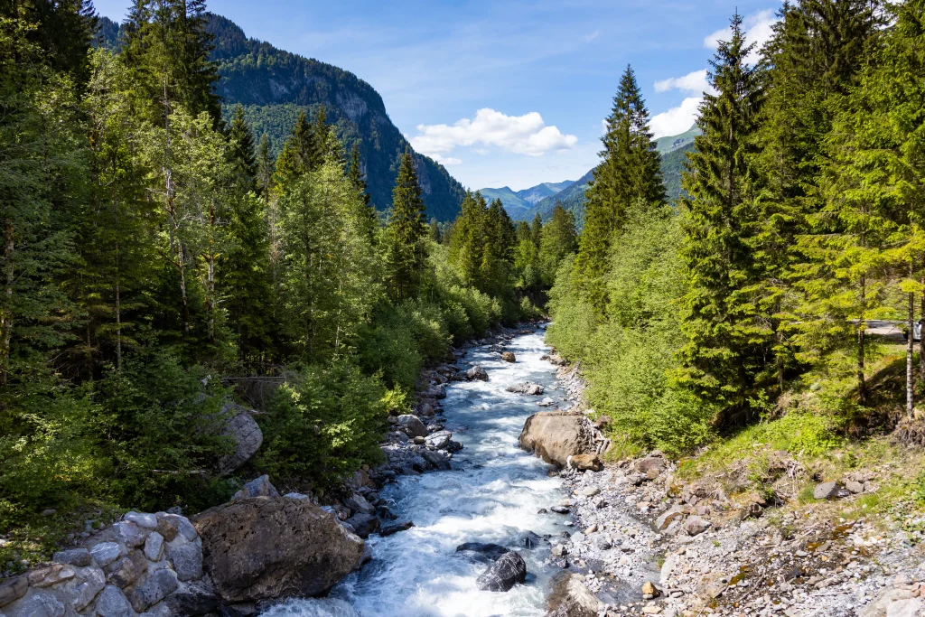 Samoens summer river