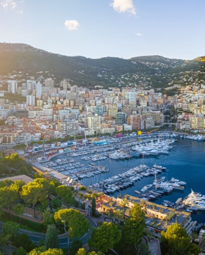 Monaco Aerial City View
